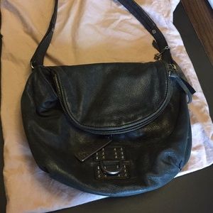 Botkier black leather shoulder bag
